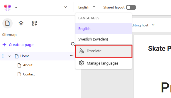 SitecoreAI – AI&nbsp;Translation